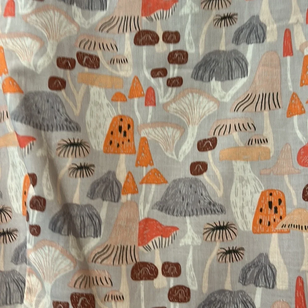 Retrolicious Mushroom Pocketed Dress With Pink Wrap Cardigan - Picture 5 of 15